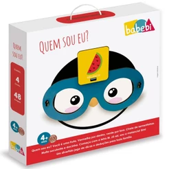 JOGO QUEM SOU EU? MADEIRA BABEBI EDUCATIVO TABULEIRO PERGUNTAS MESA ADVINHA BRINQUEDOS MÍMICA FRUTAS