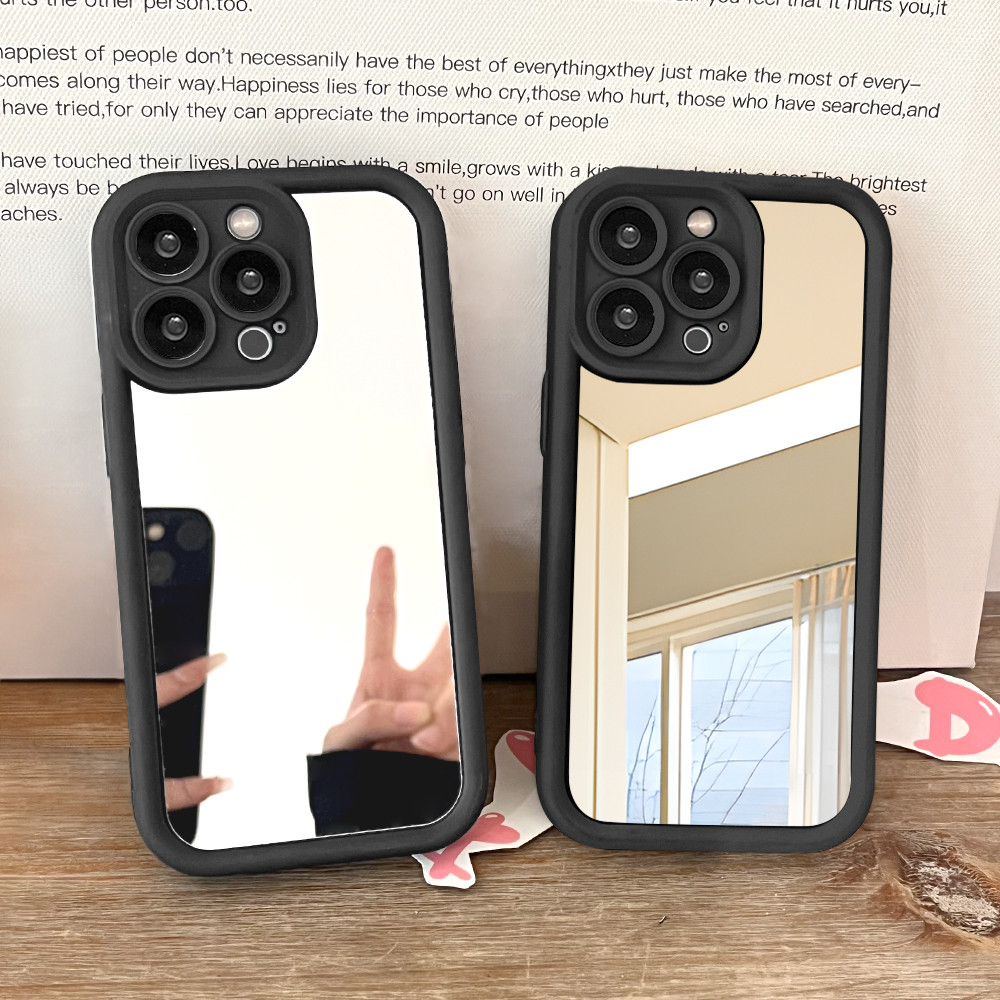 Capinha Com Espelho Para iPhone 15 14 13 12 11 X XS XR 7 8 SE Pro Max Plus 2020 2022 Normal Capa JMTY 9000