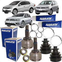 Par Junta Ponteira Homocinética Roda Gol G5 G6 G7 G8 Fox Voyage 1.0 2010 a 2023 Nakata