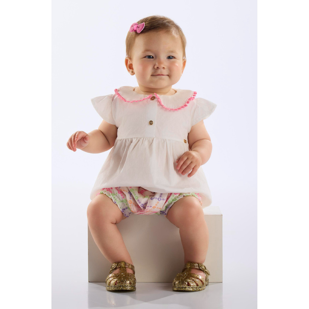 Conjunto Blusa e Calcinha para Bebê Up Baby em Oferta na Shopee