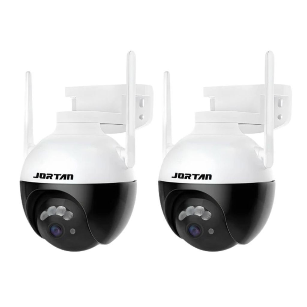 Kit 2 Câmera de segurança inteligente WiFi de lente única 2K 4MP à prova d'água Câmera CCTV de voz em Oferta na Shopee