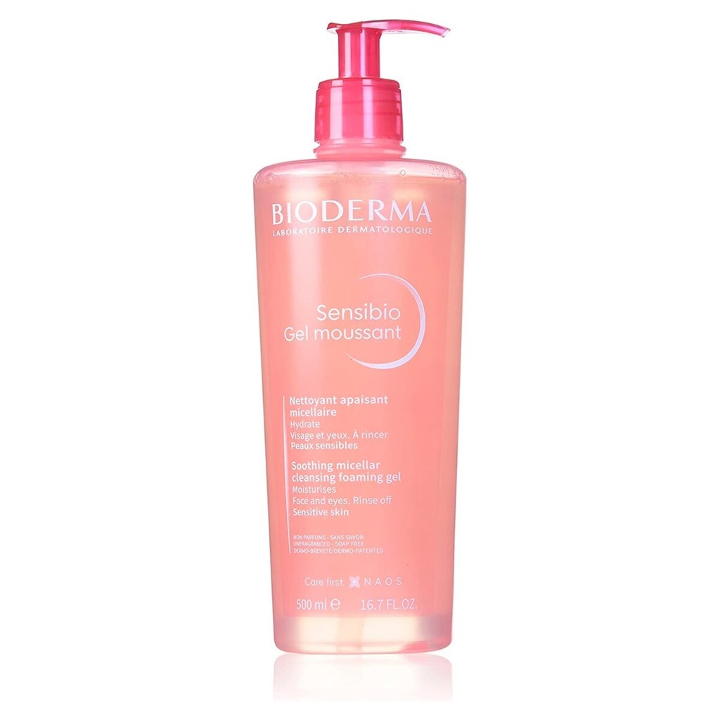 Gel de Limpeza Micelar Bioderma Sensibio Gel Moussant 500ml em Oferta na Shopee