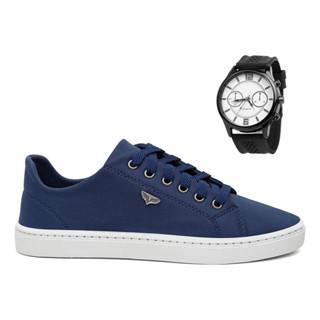 Sapatênis Tênis Masculino Sola Reta Costurado + Relógio Envio Rapido em Oferta na Shopee