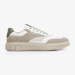 Tênis Masculino Dream Ferracini Off White Couro Solado Bege