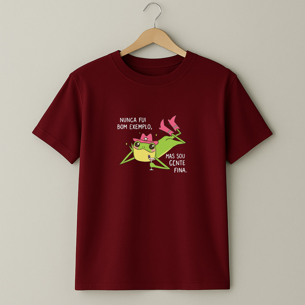 Camiseta Meme Sapinho Fofo Camisa Sou Gente Fina Academia Unissex Streetwear Básica Estampada 100% Algodão Promoção