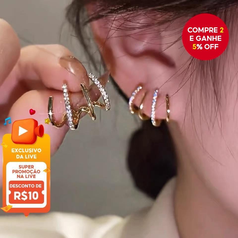 Brincos Vintage Elegantes para Mulheres Joias Minimalistas Luxuosas para Presentear