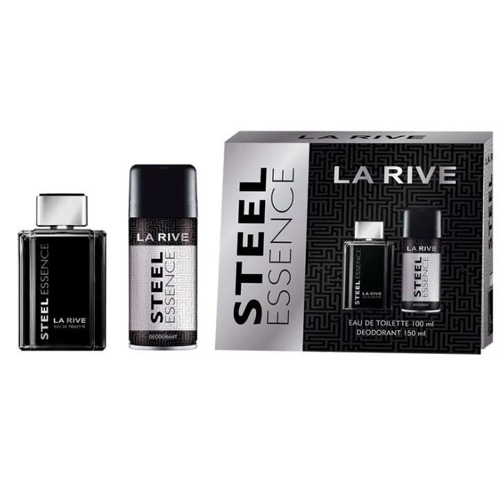 Kit Perfume Masculino Steel Essence 100ML + Desod.150ml - LA Rive