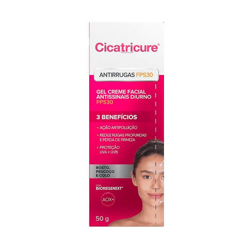 Gel Creme Facial Antissinais Cicatricure FPS30 Diurno 50g