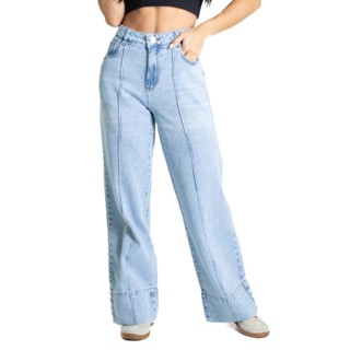 Calça Jeans Sawary Wide Leg Petit - 280891 em Oferta na Shopee