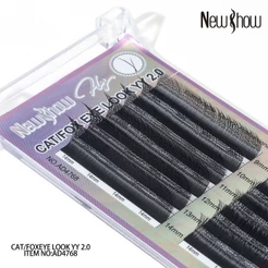 New Show Cílios YY 2.0 e 4DW 2.0 para Extensão Volume 0.07mm C D DD Mix 9–14mm