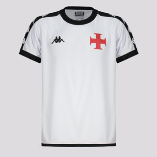 Camisa Kappa Vasco Supporter Culture Infantil Branca e Preta em Oferta na Shopee