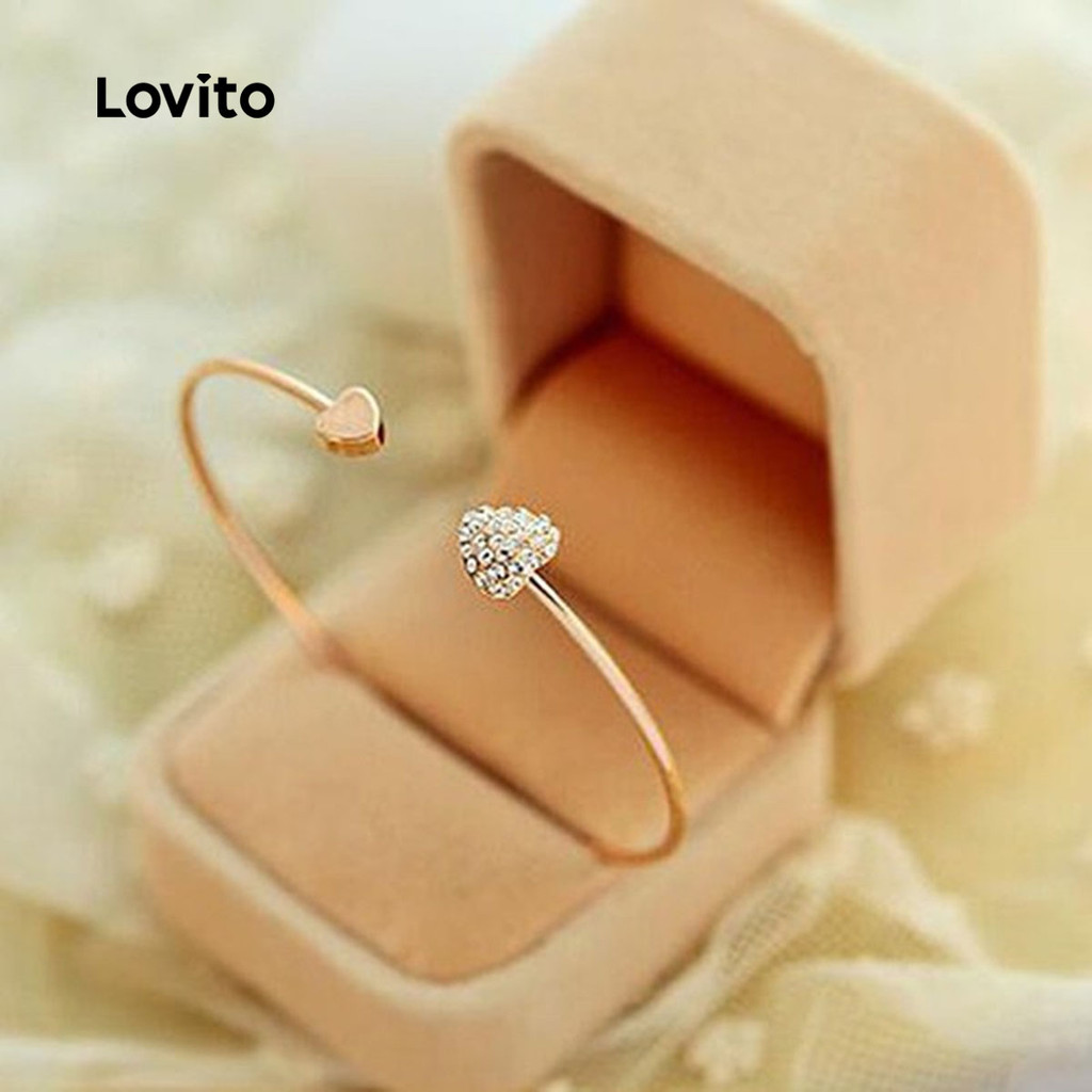 Lovito Bracelete de Metal com Textura LCS20A201 em Oferta na Shopee