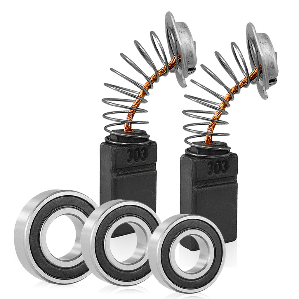 Kit Jogo de Escova de Carvão c/ Rolamento Serra Mármore 4100nh / 4100nh2 / mcc400 em Oferta na Shopee