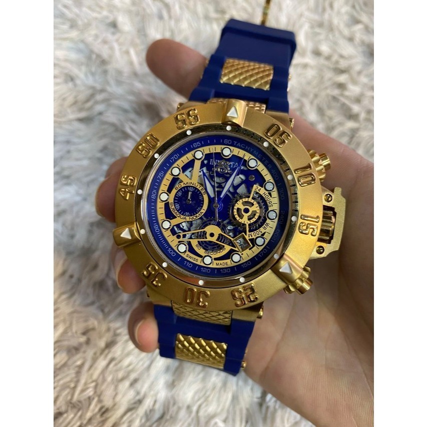 Relógio De Pulso Masculino De Quartzo Invicta Subaqua Noma Skeleton III relógio elegante grande