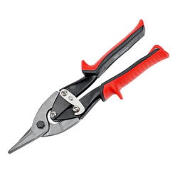 TESOURA PARA CHAPA, CORTE RETO, CABO DUPLA INJECAO, 10POL., 250MM, 1PC // MTX
