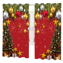 Cortina de Natal 2,40 x 1,40 Tecido Oxford - NATAL 1