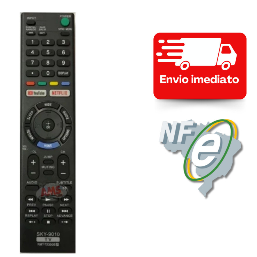 Controle Remoto Universal Compatível Com Sony Smart Tv em Oferta na Shopee