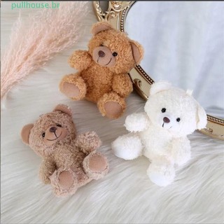 Boneca Sentada De Pelúcia Encaracolada PULLHOUSE , De Brinquedo De Casal Chaveiro De Ursinho , Urso Animal