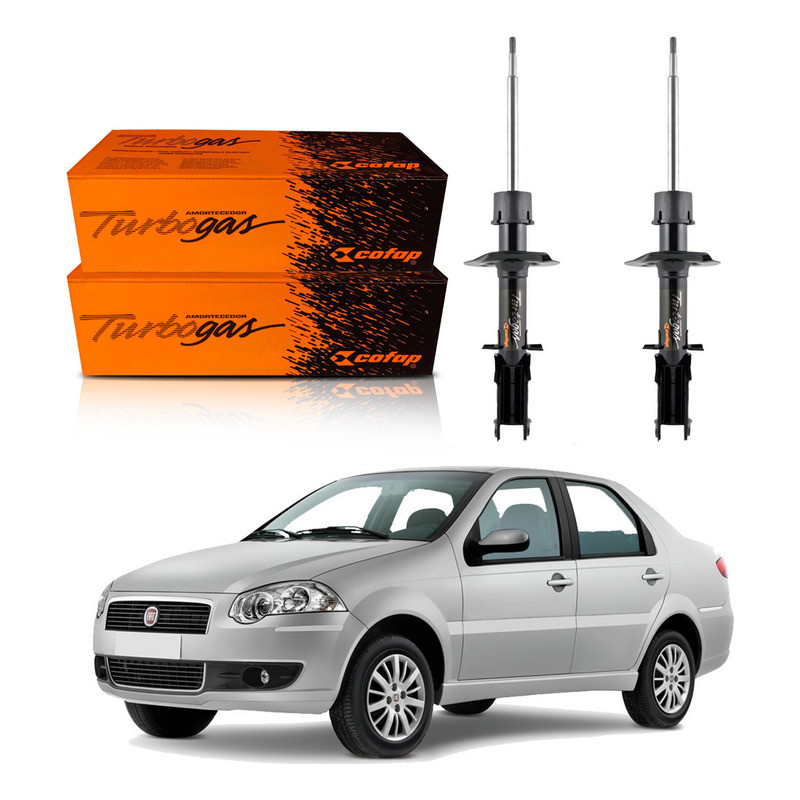 Par Amortecedor Dianteiro Siena Rst 1.0 1.4 2010 A 2012 em Oferta na Shopee