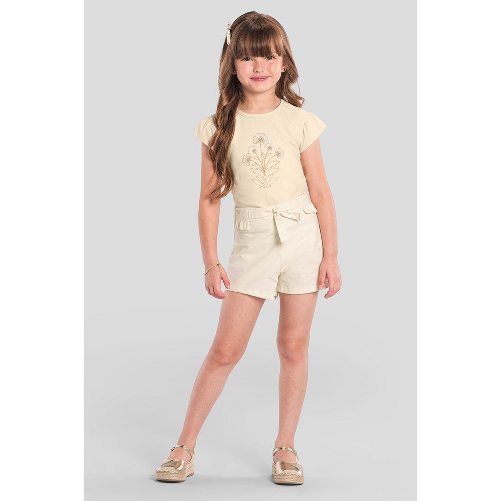 Conjunto infantil menina florido Mundi