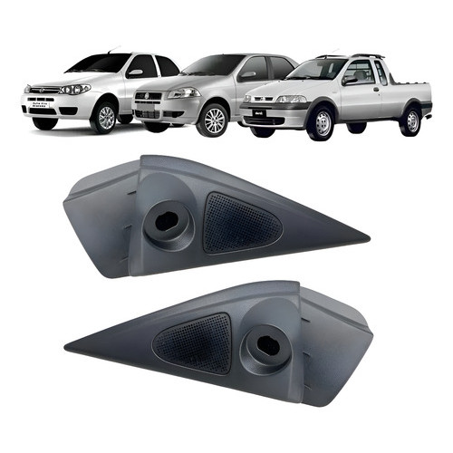 Par Acabamento Interno Retrovisor Palio Weekend Siena Strada 4 portas em Oferta na Shopee