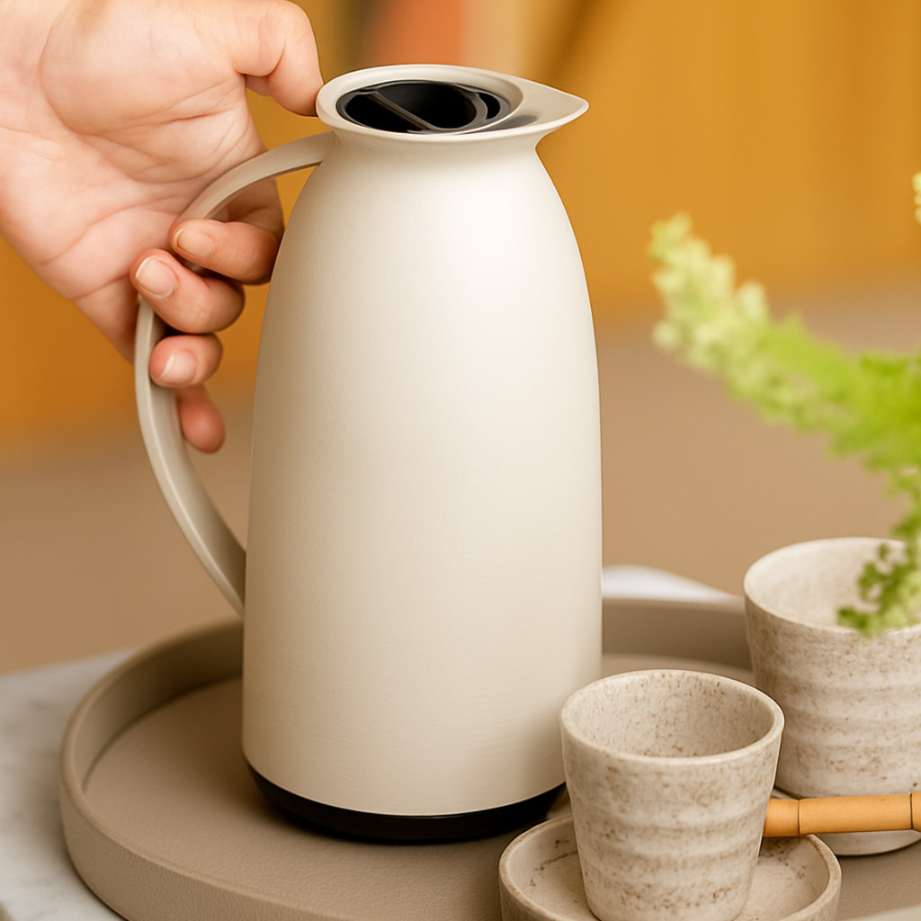 Garrafa Termica Para Café VG 750ml Areia Quente Casa Cozinha - Invicta em Oferta na Shopee