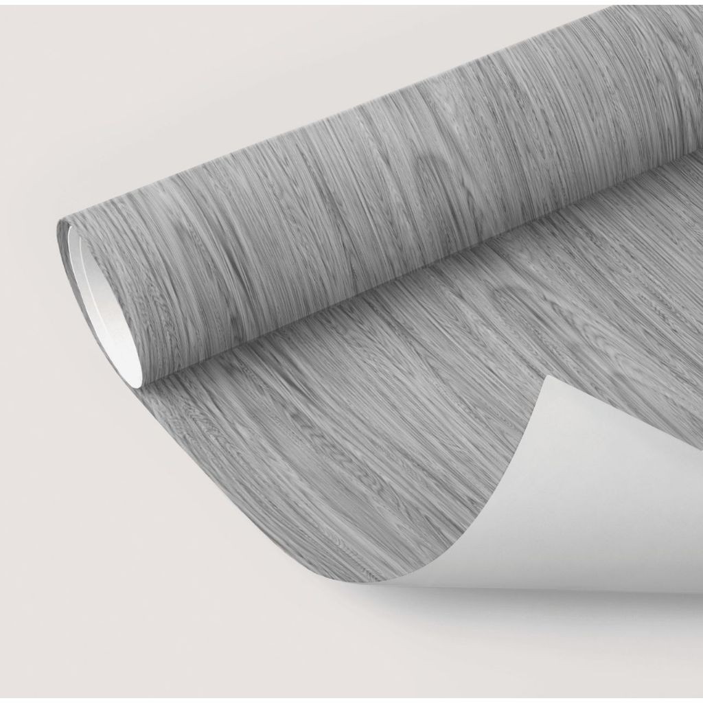 Papel de Parede Adesivo 3D Madeira Cinza Autocolante 5m*45cm P/ Porta Armário Mesa Parede ZH6527-4 em Oferta na Shopee