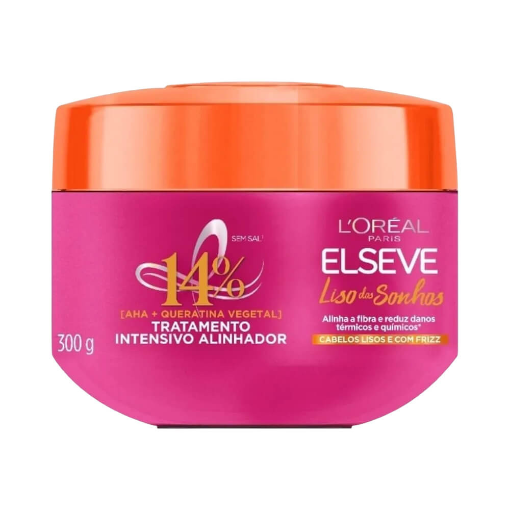 Creme de Tratamento Elseve Liso dos Sonhos 300g em Oferta na Shopee