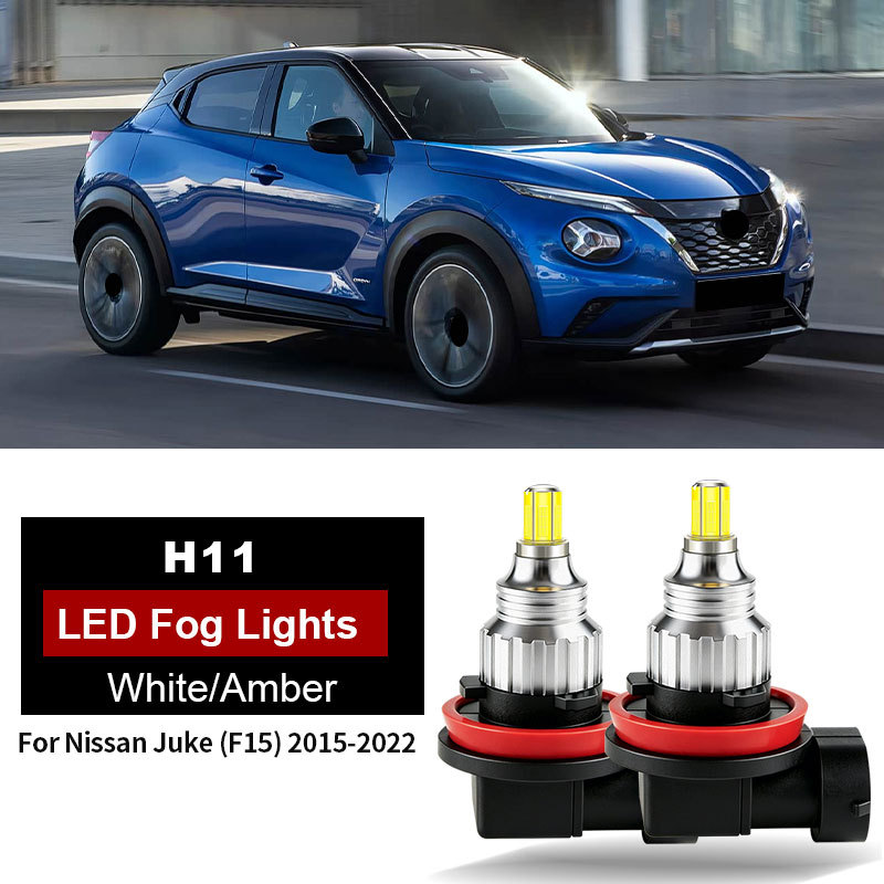 2Pç H8 LED H11 Carro CSP Nevoeiro Farol Lâmpadas Auto Para Nissan Juke Qashqai X-TRAIL NV200 Rogue Dia Correndo Lamp