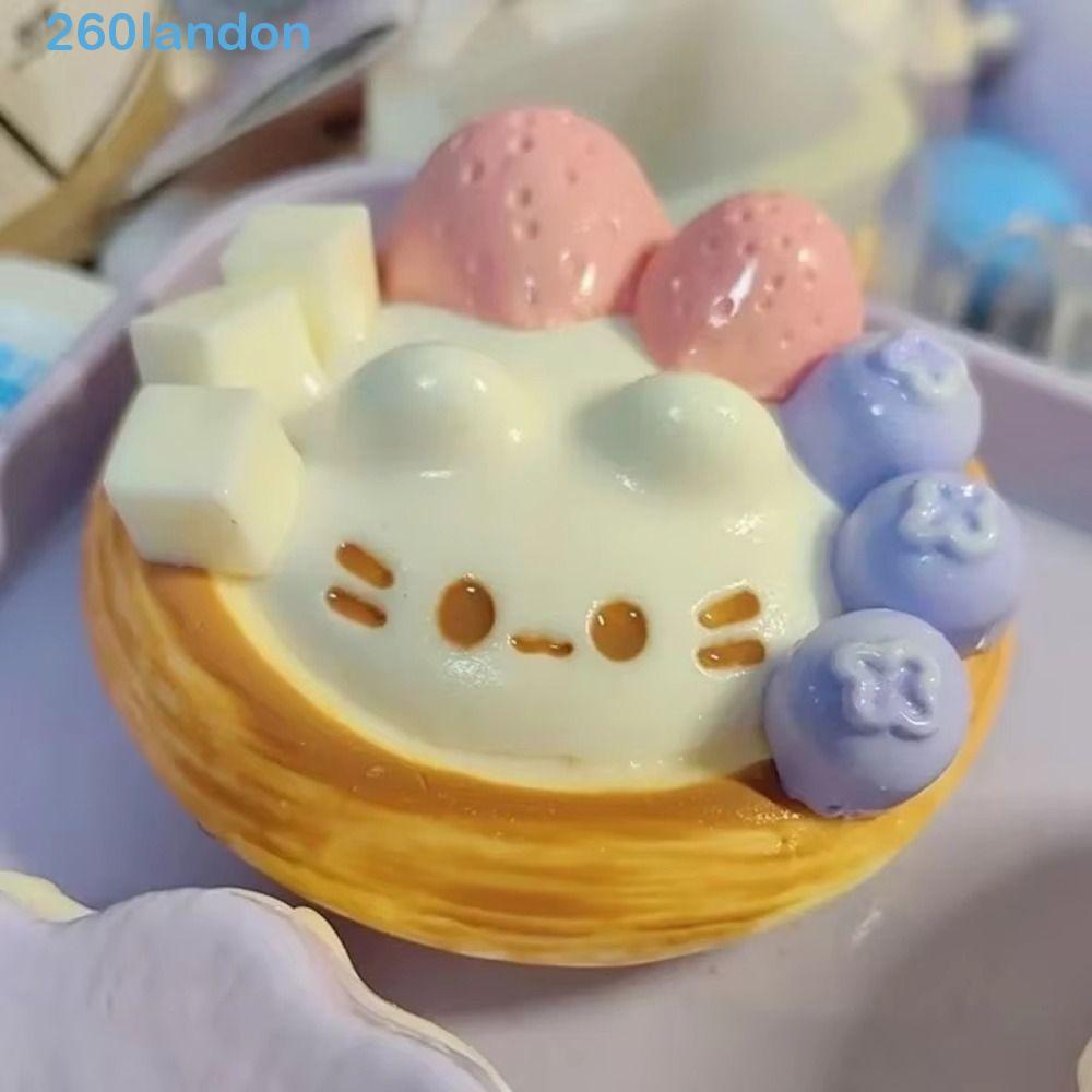 LANDON Ovo Tart Mole , Mão Relaxar Dos Desenhos Animados Sensorial Fidget Bola , Beliscando Ponta Do Dedo Kawaii Brinque