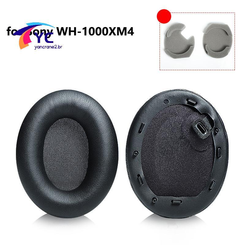 YCBR Fone De Ouvido Substituição Earpad Para Sony WH-1000XM4 Sem Fio Esponja Respirável Almofada .