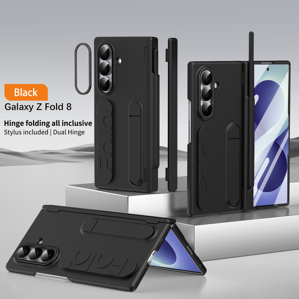 Capa De Telefone Com Dobradiça De Suporte De Pulseira Para Samsung Galaxy Z Fold 8 Ultra Fold8 Fold7 7 W26 5G Slot Canet