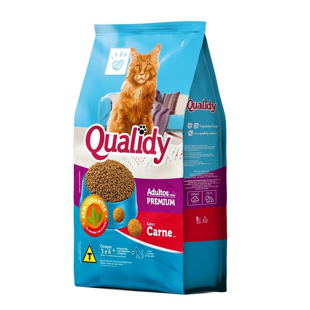 Ração Qualidy para Gatos Premium Adultos Carne 1Kg — imagem 2 de 2