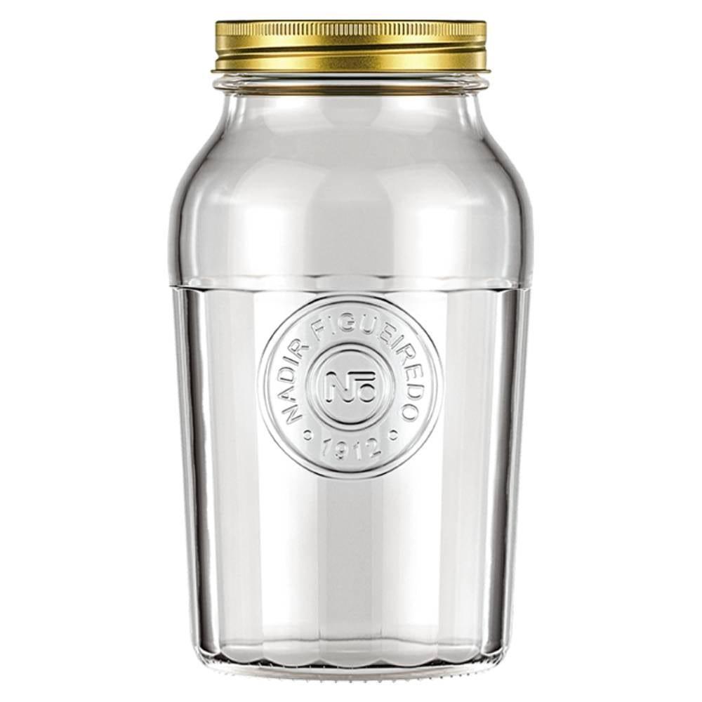 Pote Americano Vintage com Tampa Grande 1,5L Embalagem com 6 Unidades