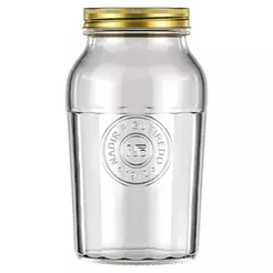 Pote Americano Vintage com Tampa Grande 1,5L Embalagem com 6 Unidades