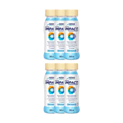 Kit 6 Impact Nutrição Enteral e Oral Baunilha 200ml