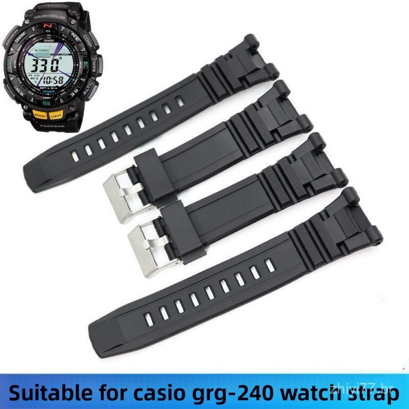Para PRO TREK PRG 240 40 PAG 40 3246 Silicone Náilon Pulseira De Relógio Peças Reposição Esportes Montanhismo
