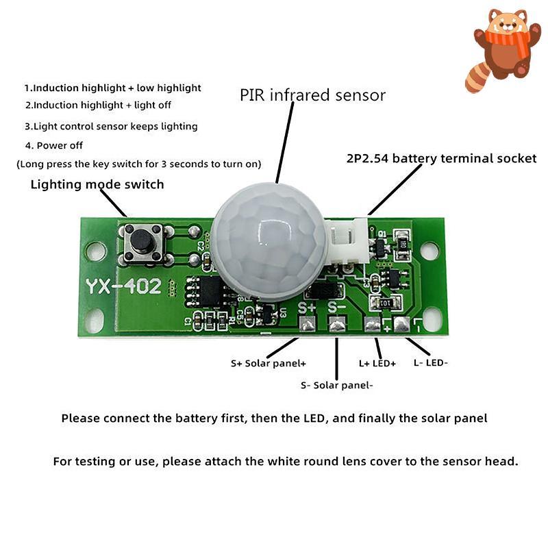 [AP] 1Pc 3.7V DIY Placa De Lâmpada Solar Controle Sensor Controlador De Módulo De Luz Noturna TH