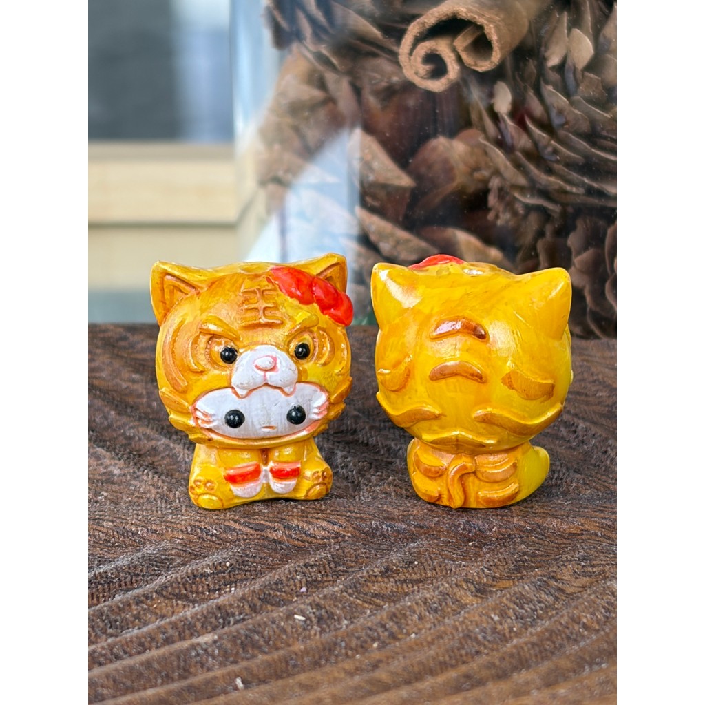 Marfim fruta pintada tigre kt gato artesanal diy acessórios pulseira colar pingente acessórios moda All-Match T