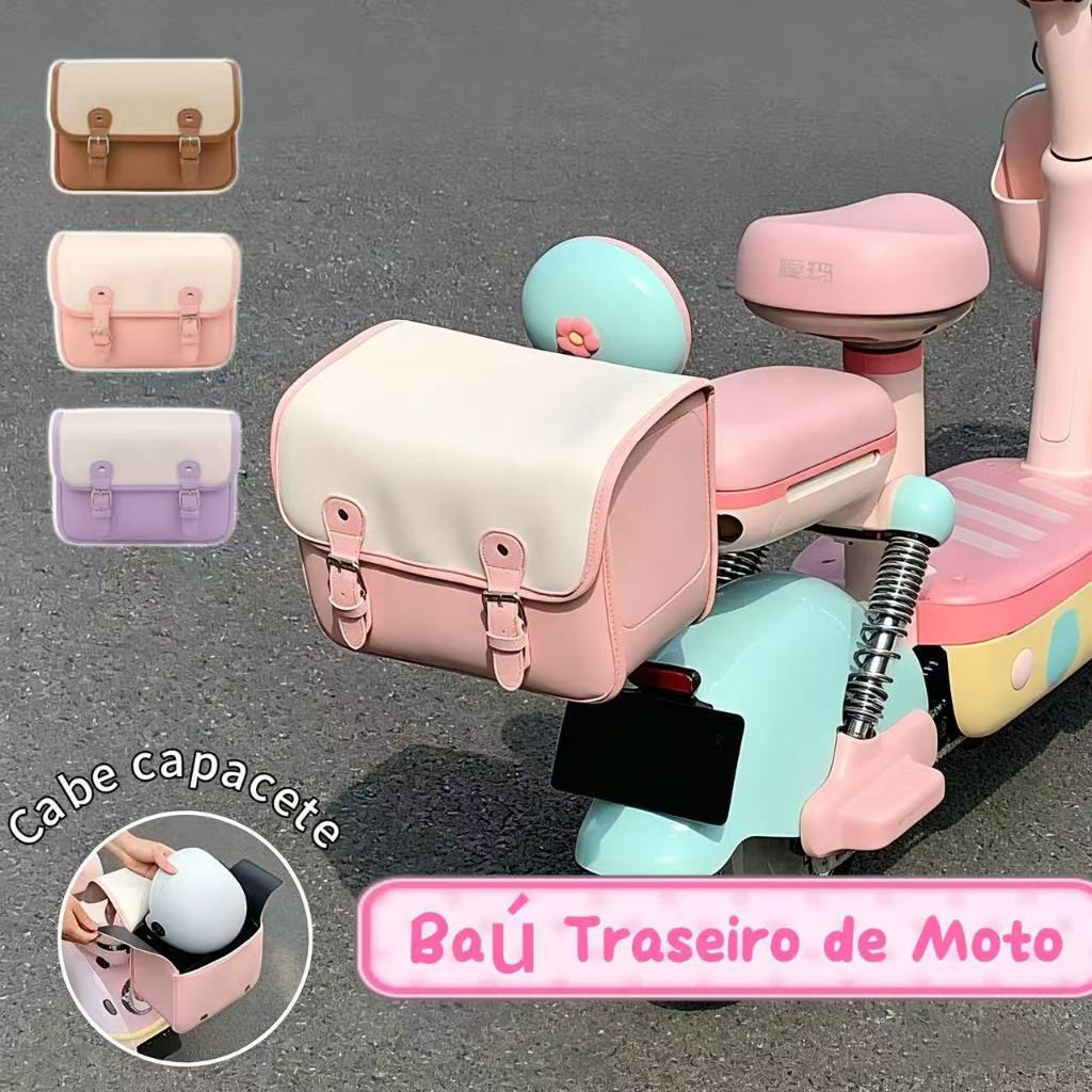 Bolsa de Armazenamento para Banco Traseiro de Motocicleta - Porta-malas de Carro Elétrico a Bateria Impermeável