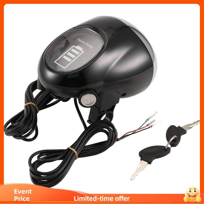 Inclair À Prova De Para Scooter Elétrica Citycoco Anjo Olho 60V Medidor De Energia Velocidade Acessórios Farol Chave Kit