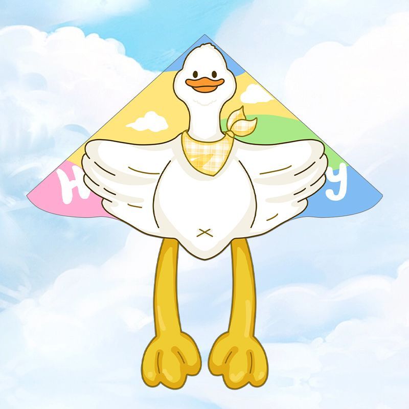 Linda Pipa de Ganso Grande de Weifang, Novo Modelo 2024, Design de Desenho Animado, Fácil de Voar com Brisa Leve, Adequa