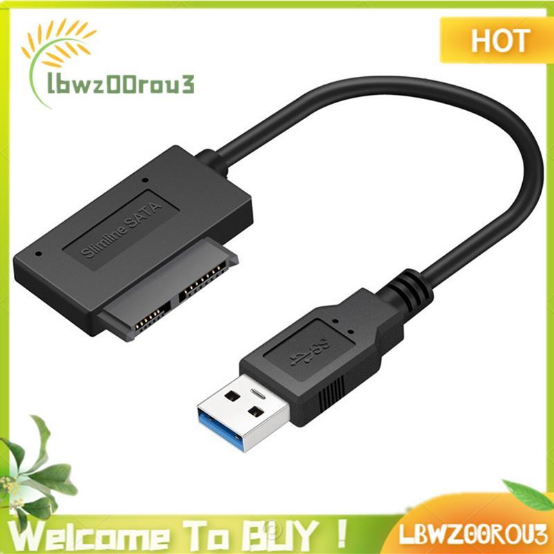 Sata Para USB 3.0 7 + 6PIN 13Pin Cabo Conversor Transferência Rápida De Dados Laptop Unidade Óptica CD/DVD ROM Slimline