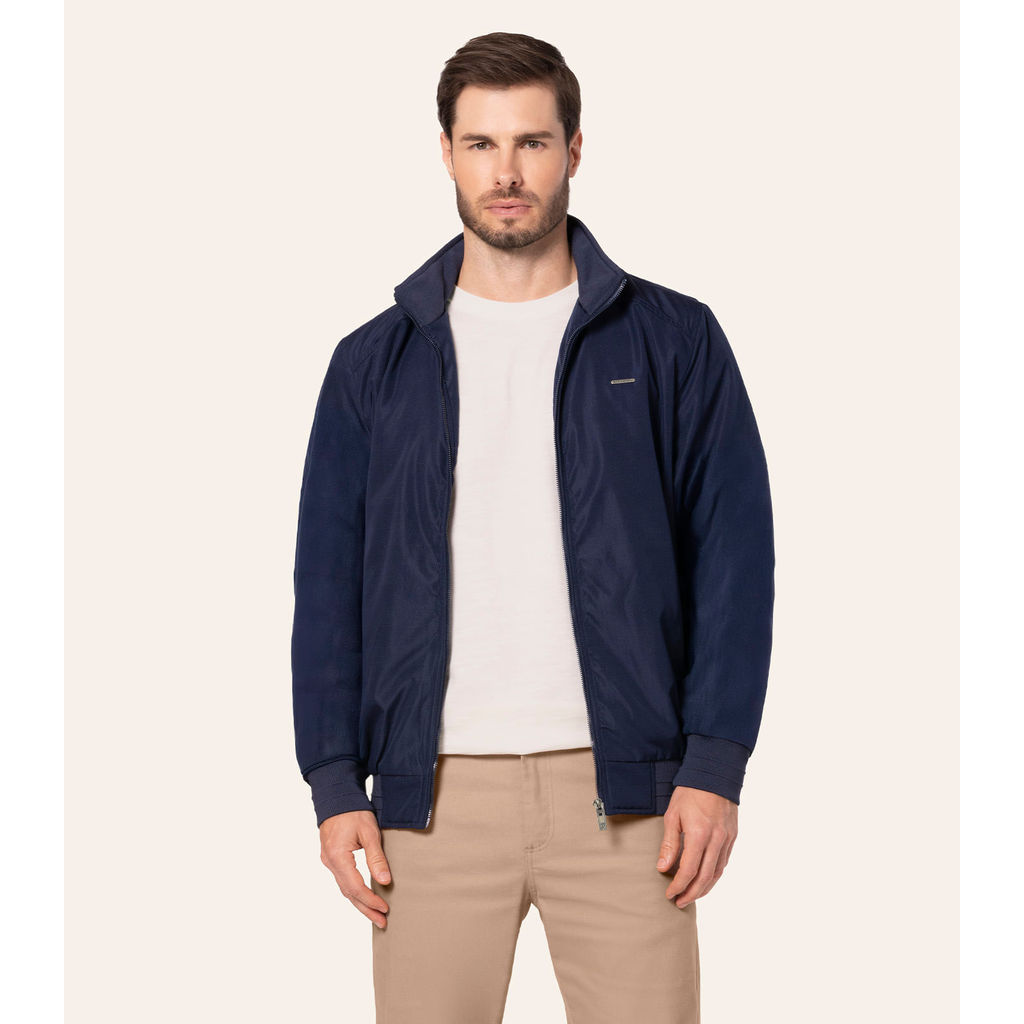 Jaqueta Masculina Microfibra Forrada Diametro Azul