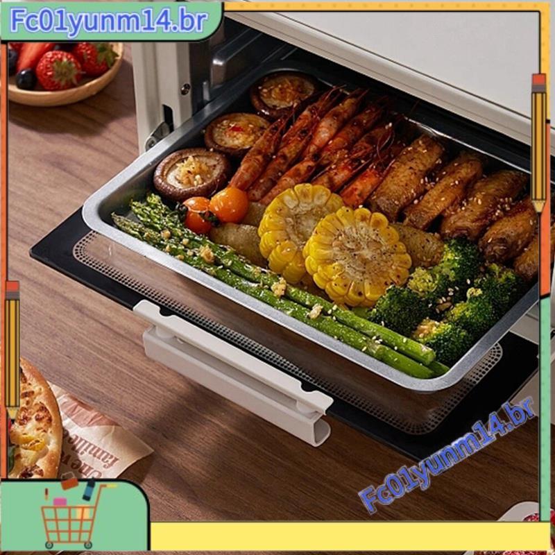 Bandeja De Cozimento De Cozinha Ecológica Antiaderente Perfurada Resistente Ao Calor Liga De Alumínio Alimentos B Prata
