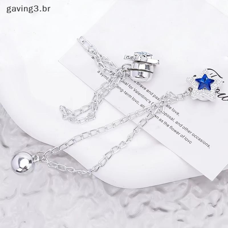 [GAVBR] Clipe Magnético Para Roupas Com Corrente De Metal 2 Peças Blusa Vestido Cardigã Prendedor De Botão Mulheres Home