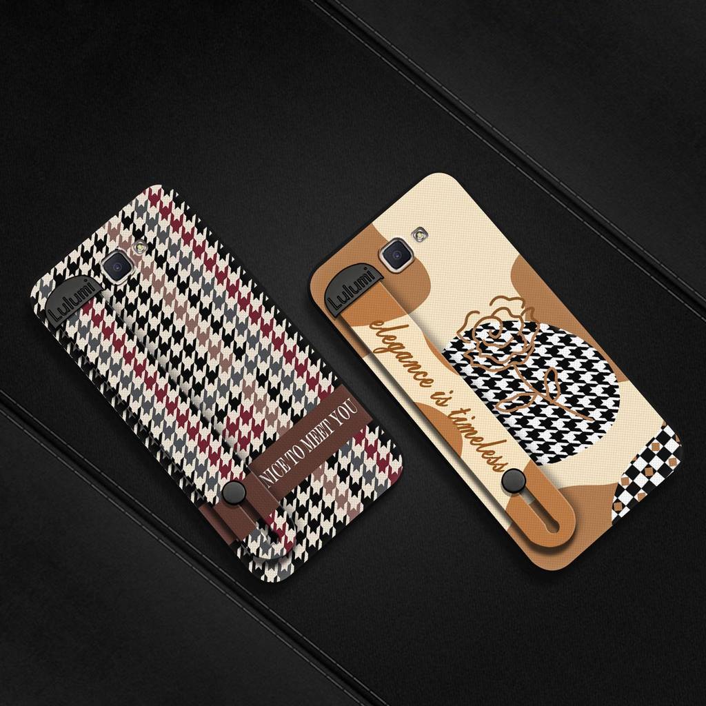 Capa De Telefone À Prova D'água Com Design De Moda Para Samsung Galaxy J7 Prime/2/2018/ON7 2016/G610F Kickstand Geometri