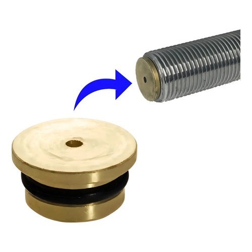 Redutor De Vazão Metal Blukit Tubos 1/2 Chuveiro Torneiras Amarelo