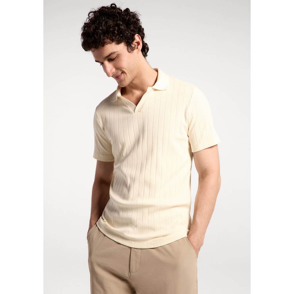 Polo Masculina Slim Em Algodão