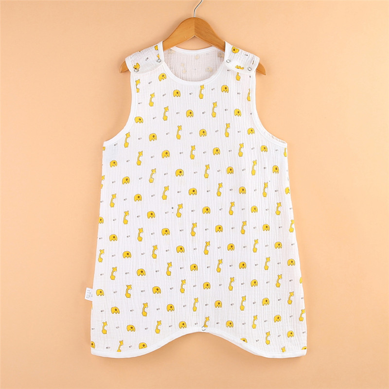 Saco de dormir para bebês primavera verão gaze de algodão puro estilo fino colcha à prova de chute para bebês ferramenta